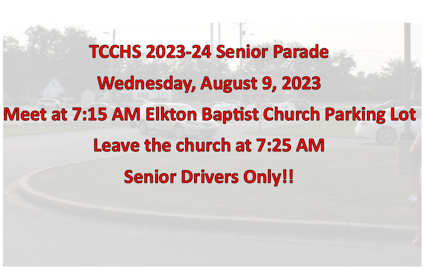 TCCHS Senior Parade